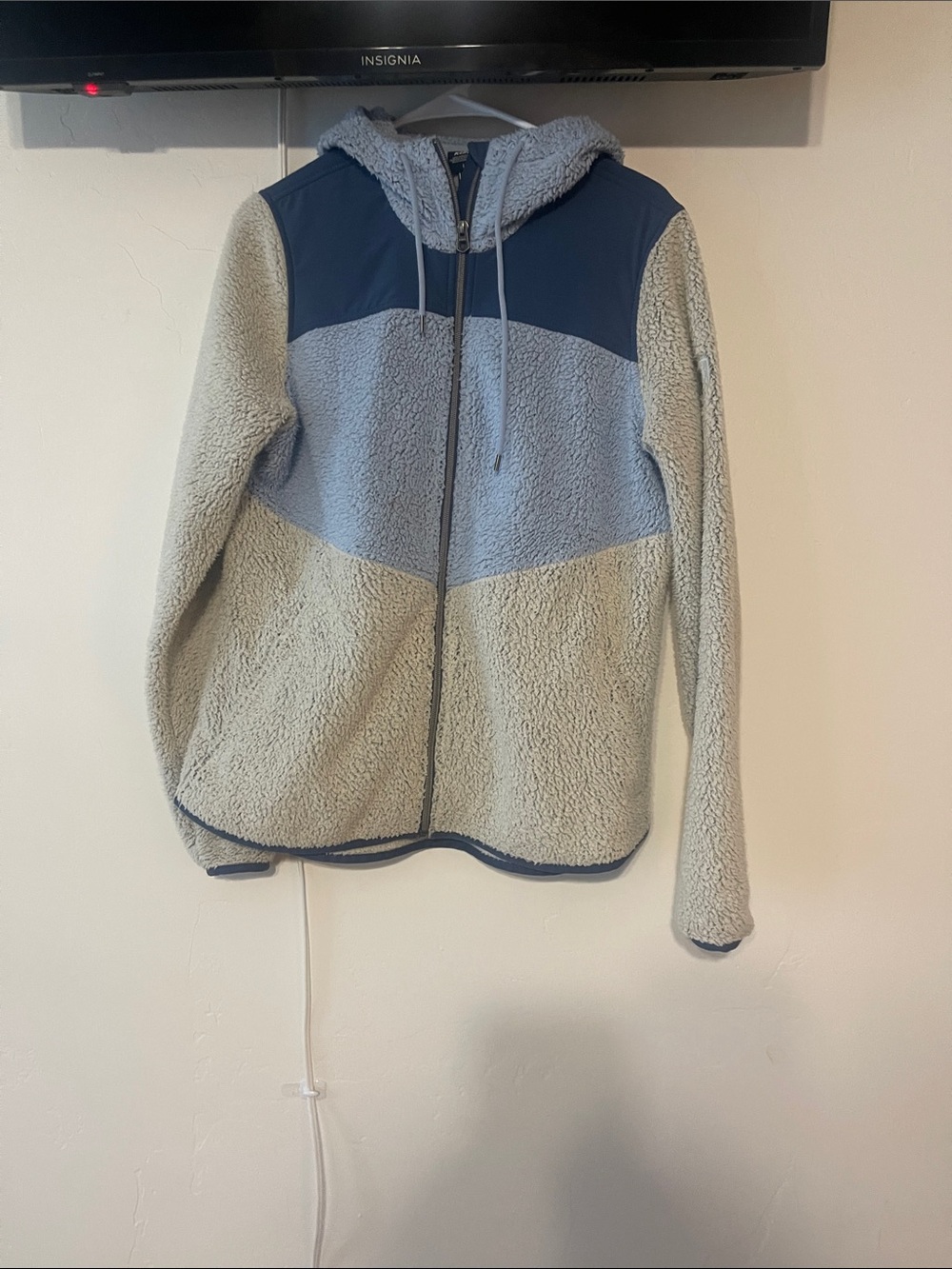 Kuhl Teddy Jacket in Light Gray and Blue